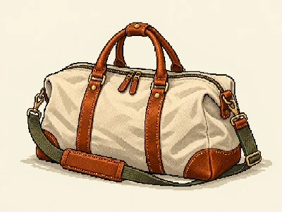 Weekender-Tasche, deren Aufbewahrungsort im Demo-Inventar gespeichert ist